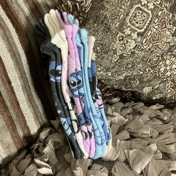 Disney Beige and Blue Stitch Footies - Picture 3 of 4